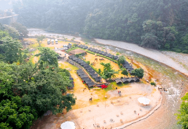 Rishikesh camp near ganga